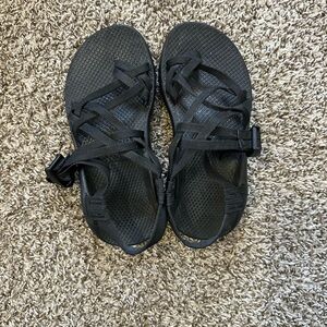 Black double strap chacos